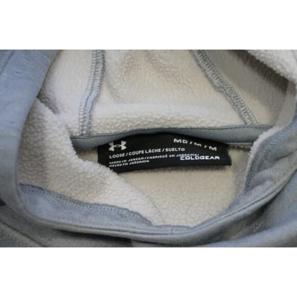 Under Armour Hoodie ColdGear Gray Pullover Athletic Jacket Womens Sz Medium - Picture 8 of 9